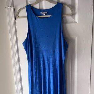 XL Athleta Santorini Thera Dress Bright Blue Modal